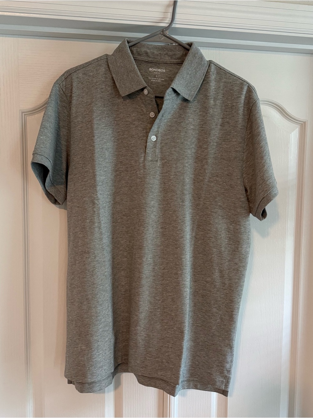 Bonobos Heather Gray Short-Sleeve Polo